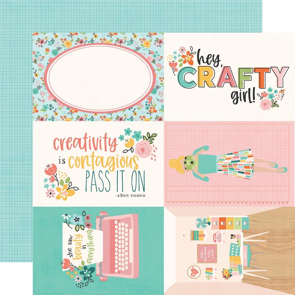 Hey Crafty Girl - 4x6 inch Elements 30,5x30,5 cm - zum Schließen ins Bild klicken